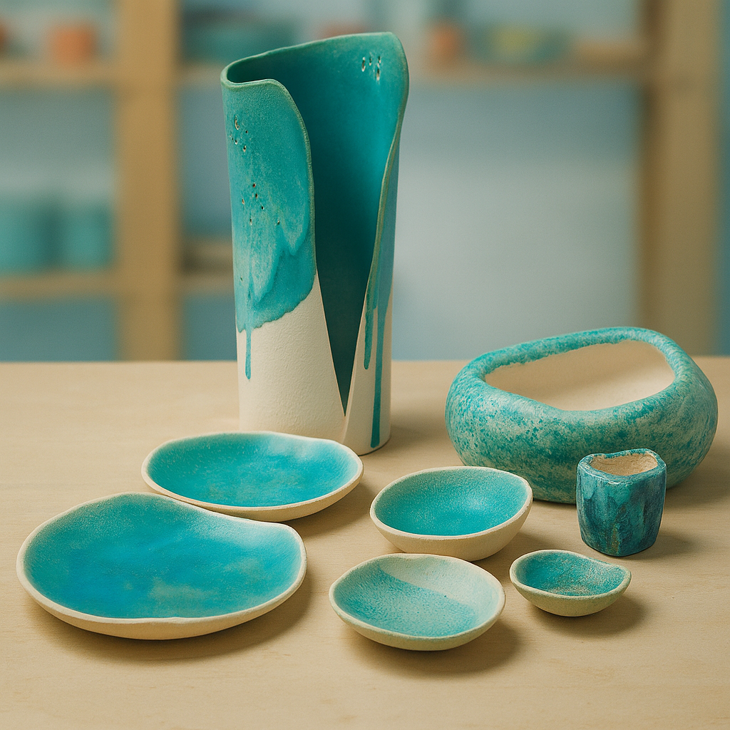 Mani che lavorano l'argilla